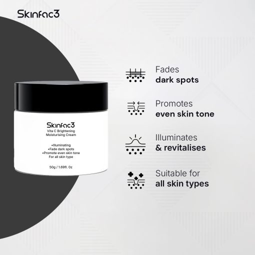 Skinfac3 Vita C Brightening Moisturizing Cream (50g) - Image 4
