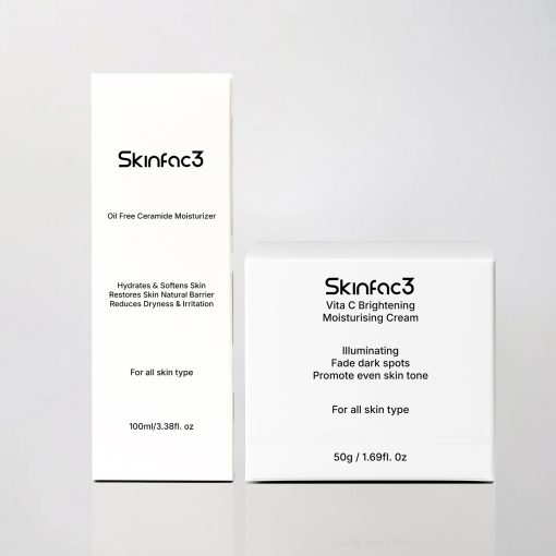 Skinfac3 Oil free moisturizer (100ml) & Vita c face cream (50g) - Image 2